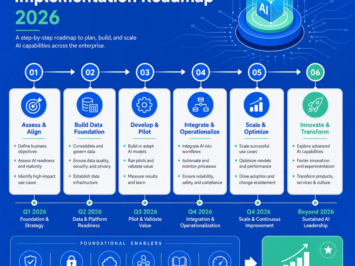 Enterprise AI Implementation Roadmap: Step-by-Step Guide for 2026
