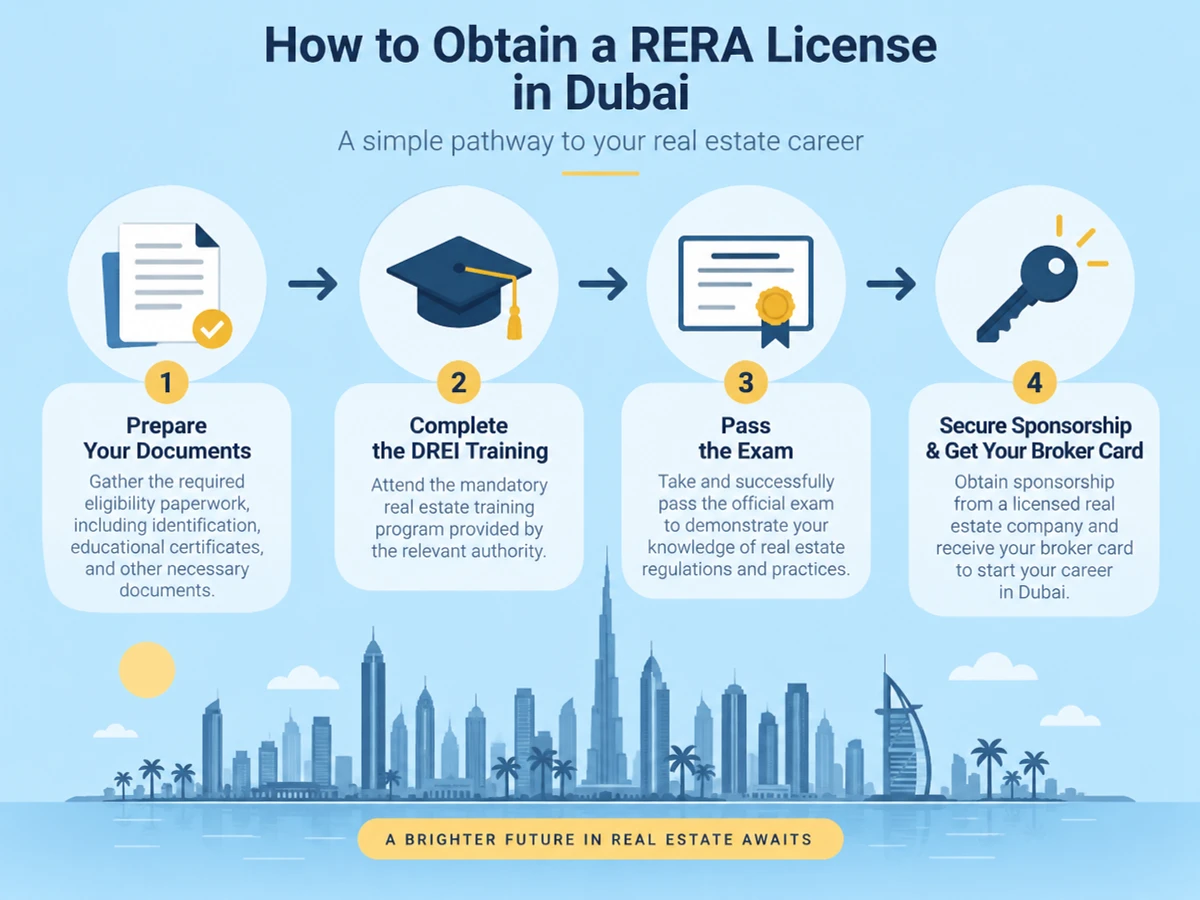 How to Get a RERA License in Dubai and Join a Real Estate Agent Network (2026 Step-by-Step Guide)