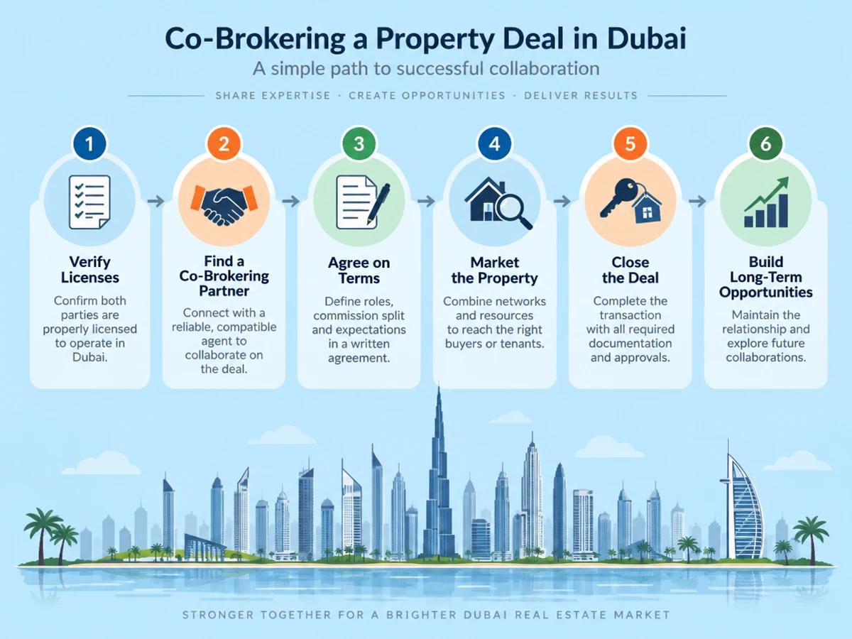 How to Co-Broker a Property Deal in Dubai as a Licensed Agent (2026 Step-by-Step Guide)