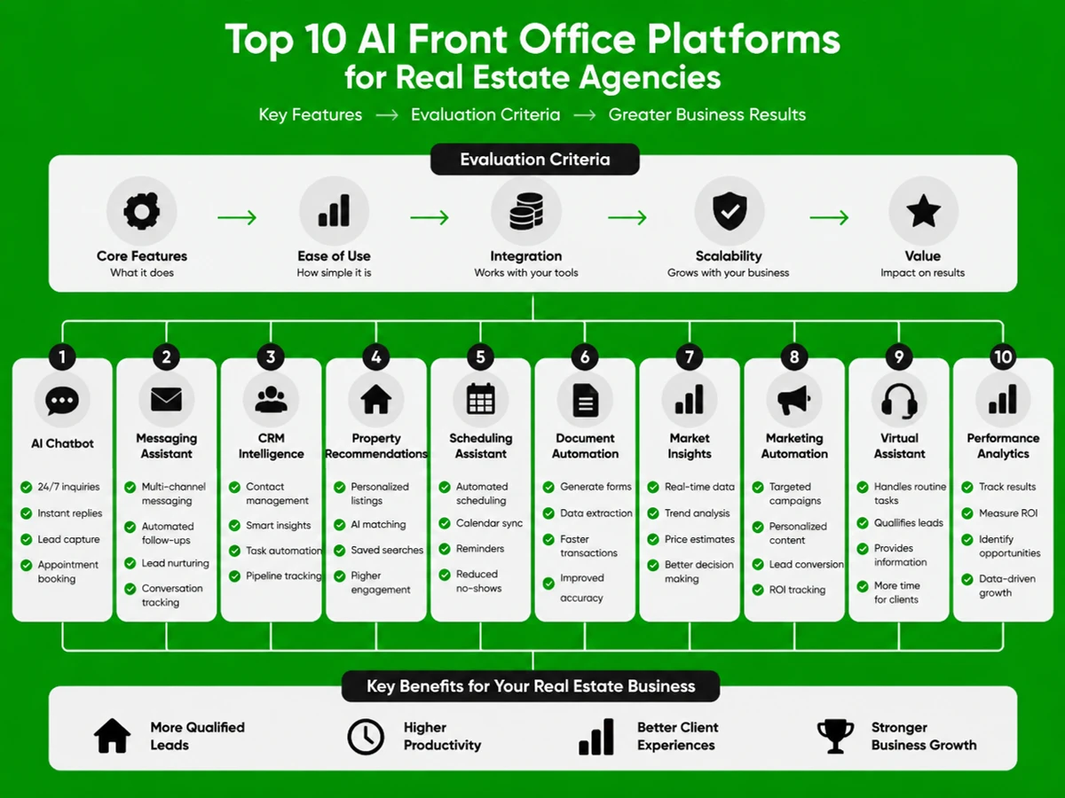 10 Best AI Front Office Platforms for Real Estate Agencies in 2026