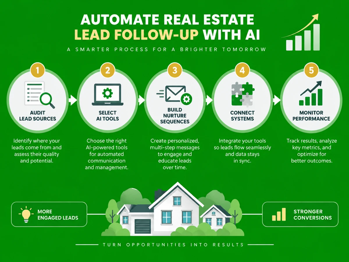 How to Automate Real Estate Lead Follow-Up With AI: Step-by-Step Guide (2026)