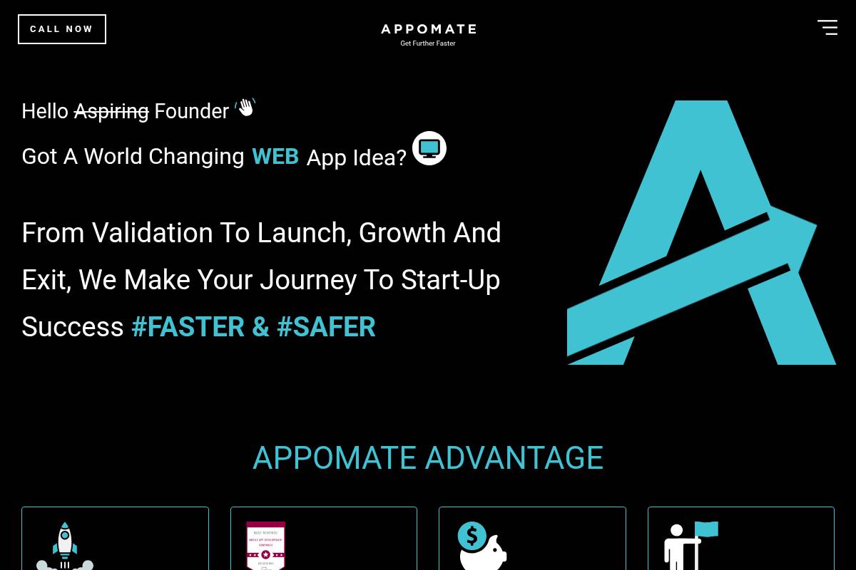 1. Appomate — Best for Founders Who Want a Complete App Growth Partnership