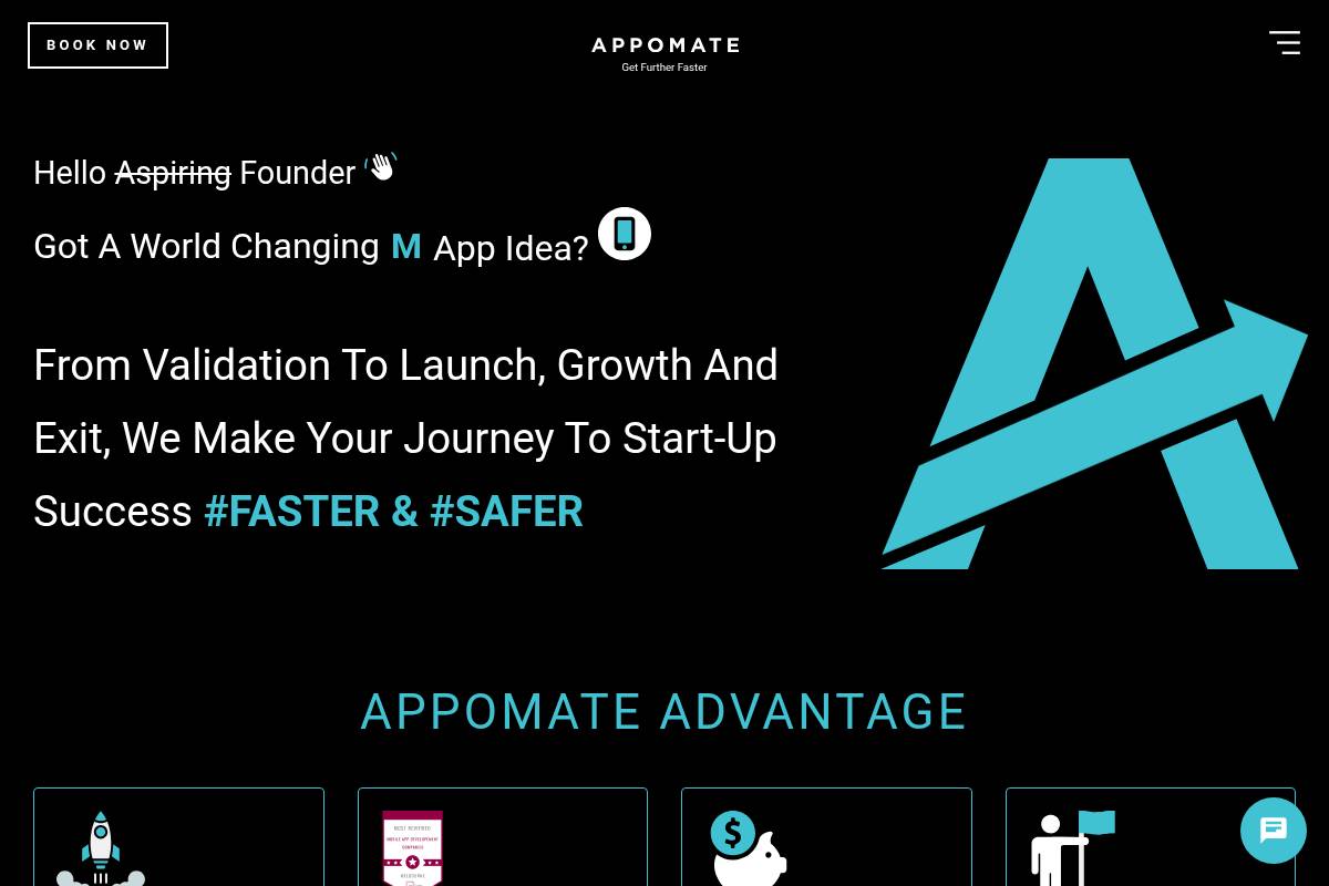 1. Appomate: Best for Founders Who Want Idea-to-Launch Speed