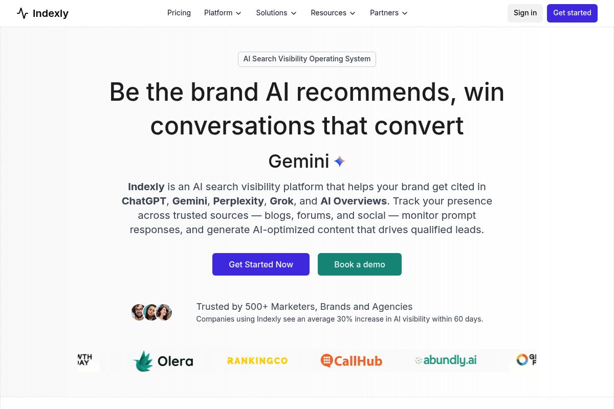 1. Indexly — Best for AI-Driven Lead Generation