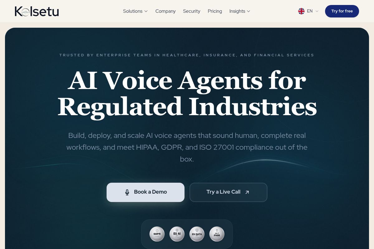 1. Kolsetu Elba — Best for Compliance-First Regulated Sector Automation