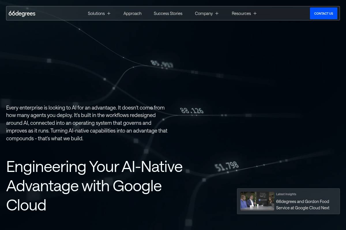 10. 66degrees: Best for Google Cloud-Native Databricks Deployments