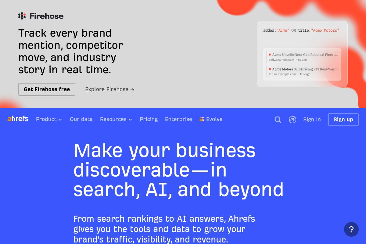 10. Ahrefs Brand Radar — Best for Existing Ahrefs Users Adding AI Visibility