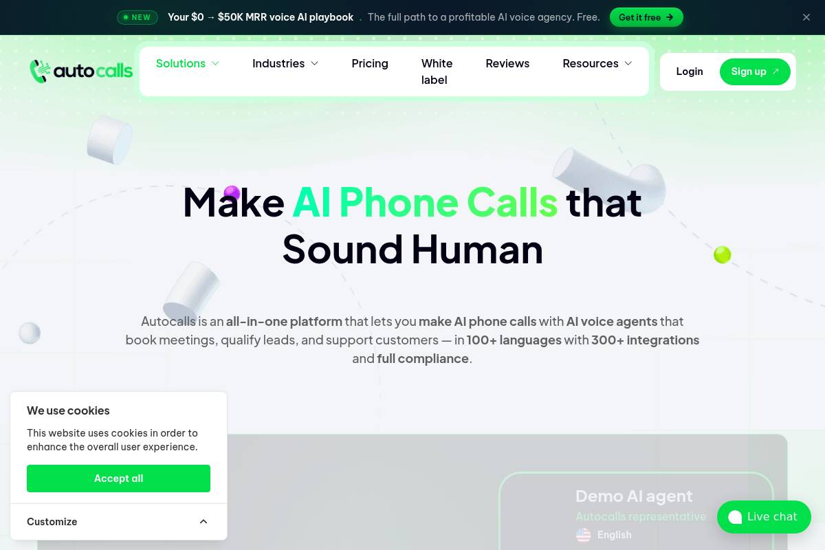 10. Autocalls — Best for ISO 27001 Certified Infrastructure