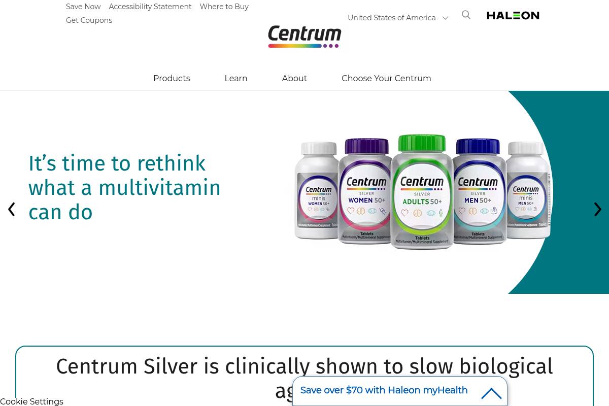 10. Centrum Silver Women 50+ — Best Widely Available Daily Multi with Vitamin D3