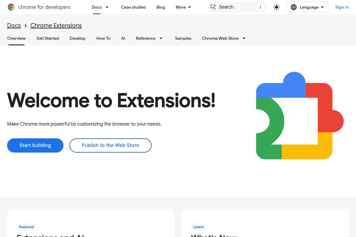 10. Chrome Extensions Native (Google) — Best for Maximum API Control