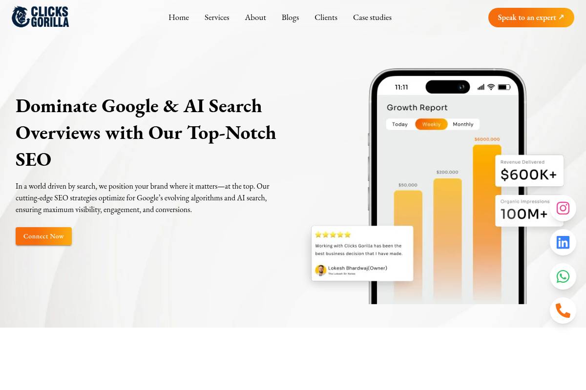 10. Clicks Gorilla: Best for Full-Funnel Campaign Management and Retention