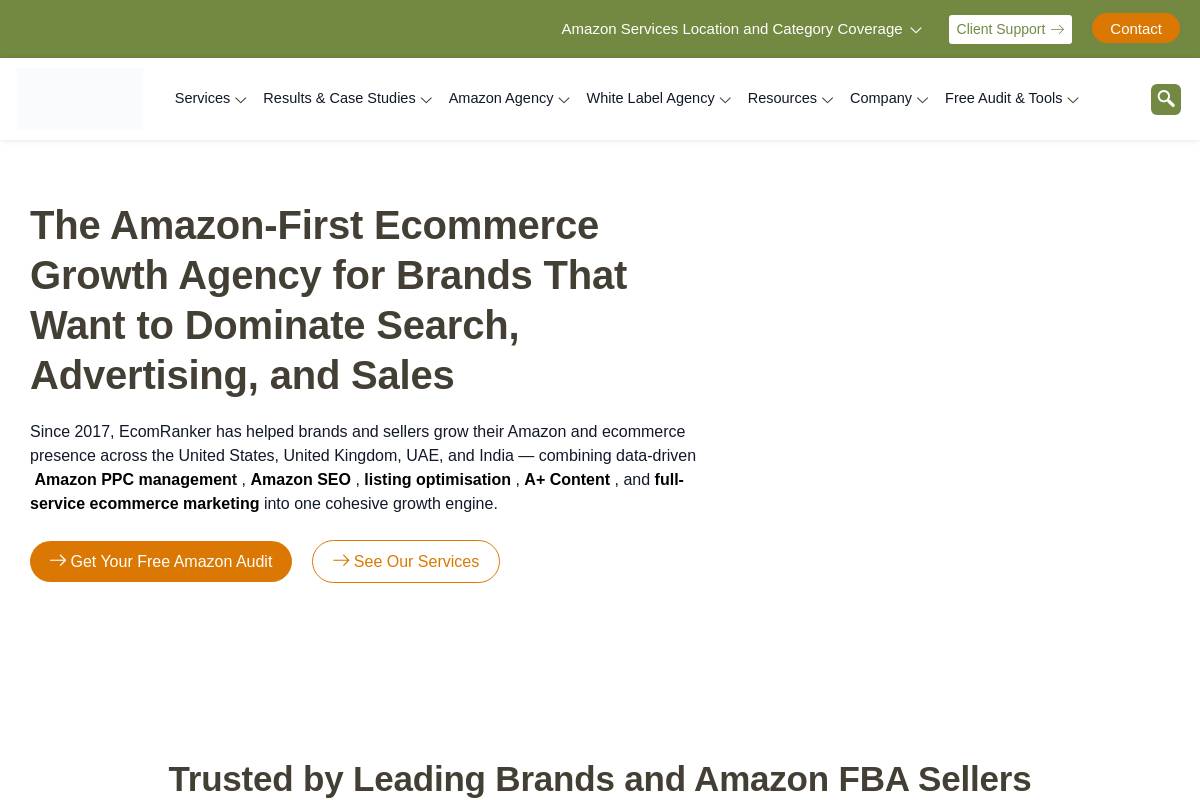 10. Ecom Ranker: Best for Full-Funnel PPC and SEO Integration