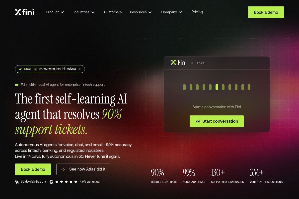 10. Fini — Best for Audit-Ready Agents in Fintech, Healthcare, and Insurance
