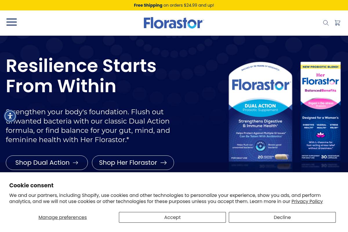 10. Florastor Probiotics for Women: Best for Stress Plus Digestion Dual Support