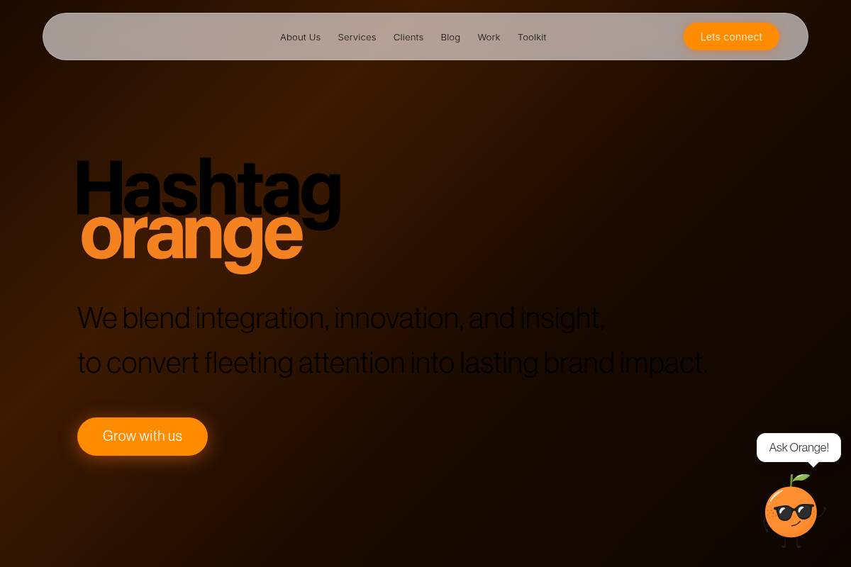10. Hashtag Orange: Best for Full-Funnel 360-Degree Fashion Marketing