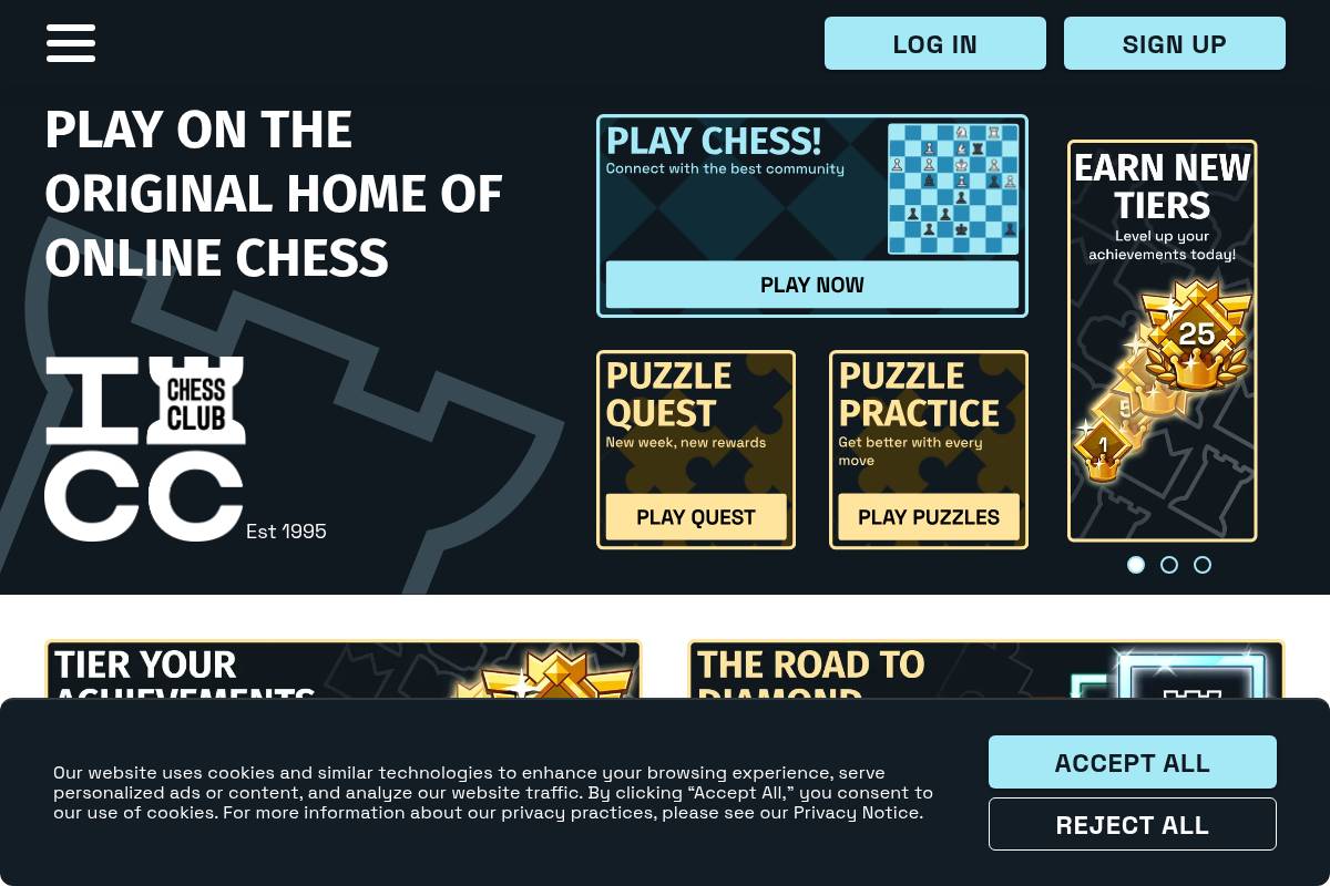 10. Internet Chess Club (ICC) — Best for Classic Competitive Chess