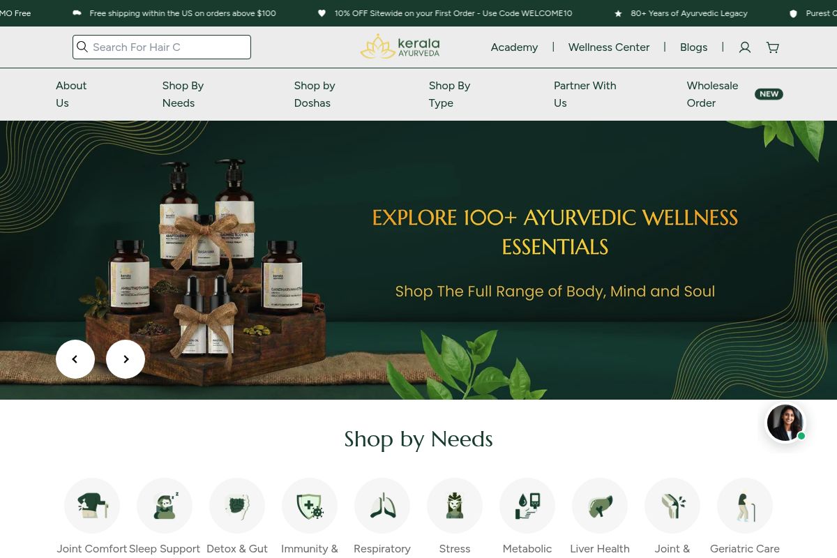 10. Kerala Ayurveda USA — Best for Classical Kerala-Tradition Ayurvedic Formulas