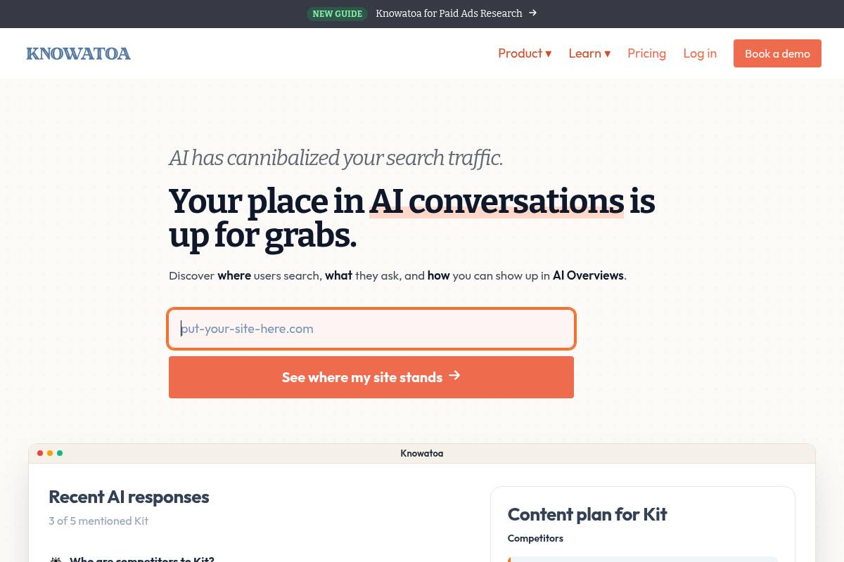 10. Knowatoa: Best for Deep Sentiment and AI-Ranking Diagnostics
