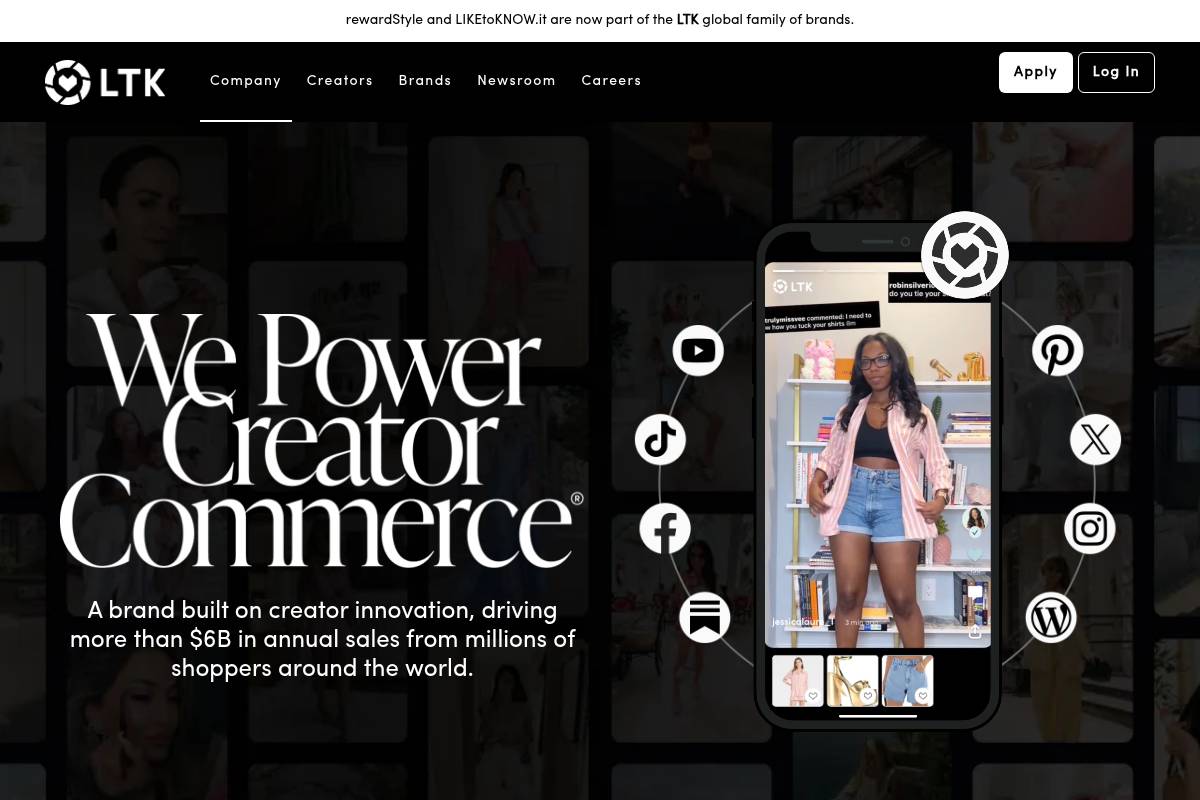 10. LTK: Best for Shoppable Lifestyle and Fashion Creator Content