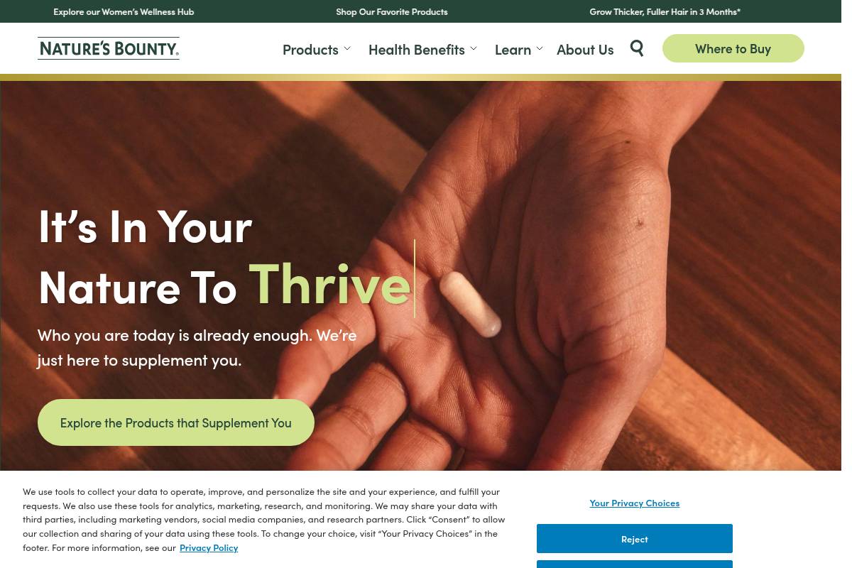 10. Nature's Bounty Advanced Hair, Skin & Nails — Best Budget-Friendly Mainstream Option