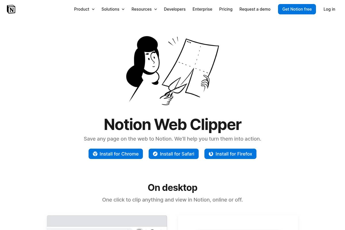 10. Notion Web Clipper — Best for Capturing Research and Web Content Into Notion