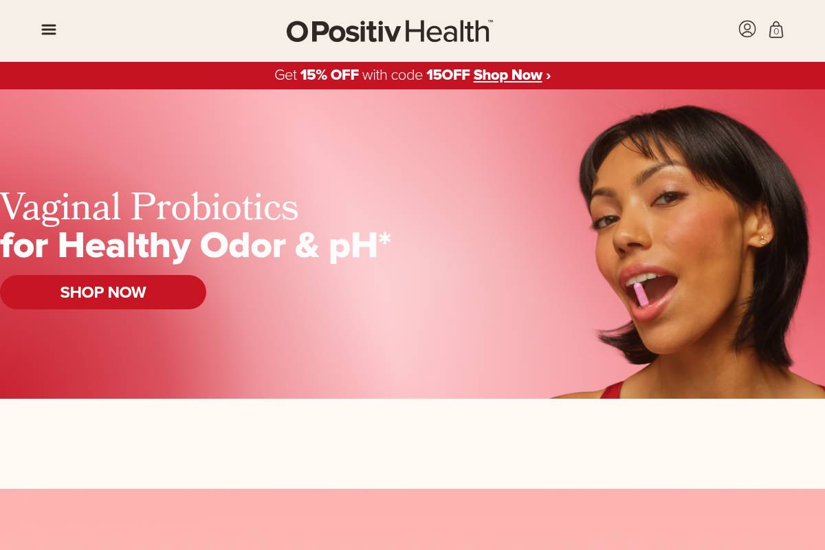 10. O Positiv URO Vaginal Probiotic: Best for Vaginal Odor and pH Support