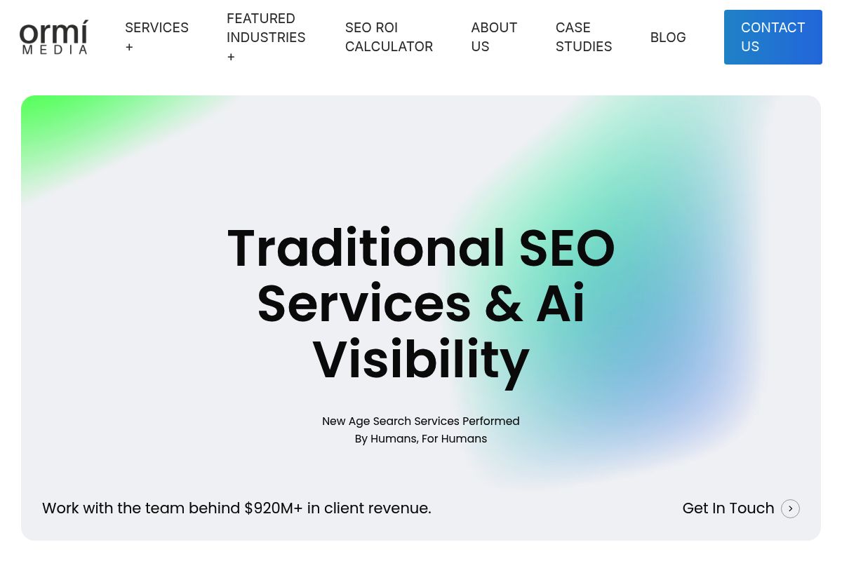 10. Ormi Media: Best for Local Boston Businesses New to AI Visibility