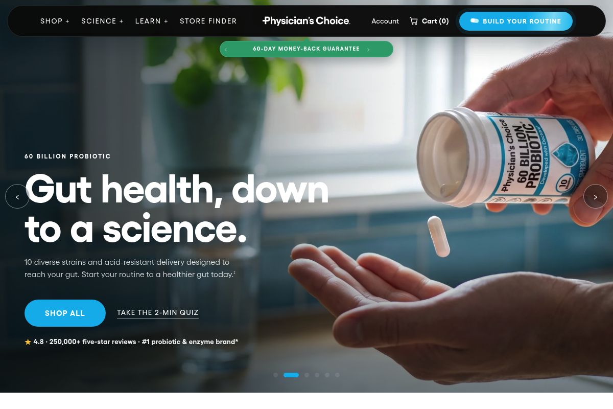 10. Physician's Choice Women's Probiotic: Best for High CFU Count on a Budget