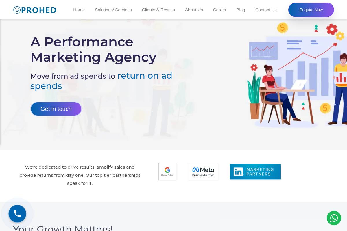 10. PROHED: Best for Lean, Transparent Performance Marketing for Startups