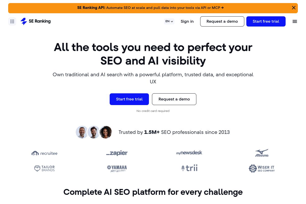 10. SE Ranking — Best for SEO Teams Adding AI Visibility