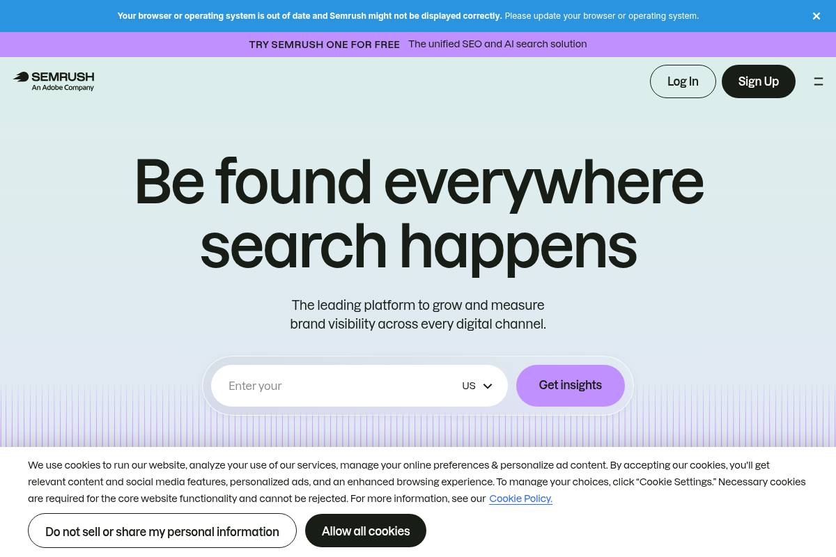 10. Semrush AI Visibility Toolkit — Best for Existing Semrush Users Entering AI Tracking