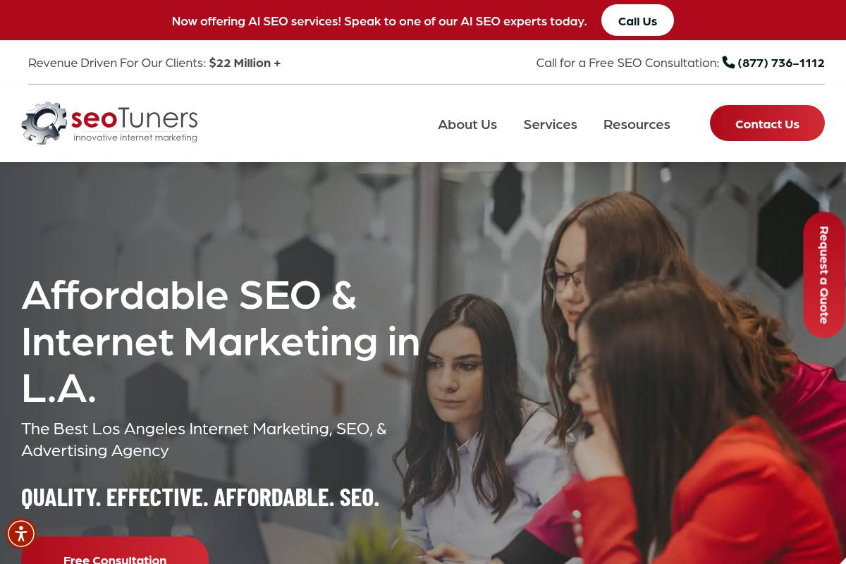 10. seoTuners: Best for Budget-Conscious Small Businesses in LA