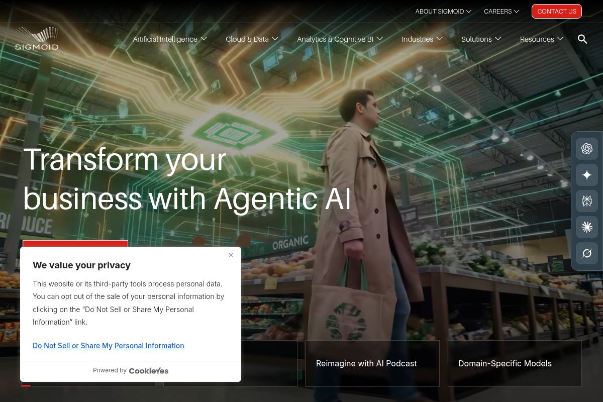 10. Sigmoid: Best for Cost-Efficient CPG and Retail Data Engineering