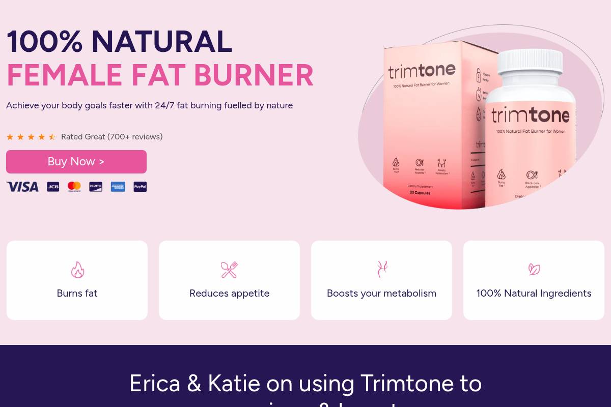 10. Trimtone — Best for 24/7 Natural Fat Burning for Women