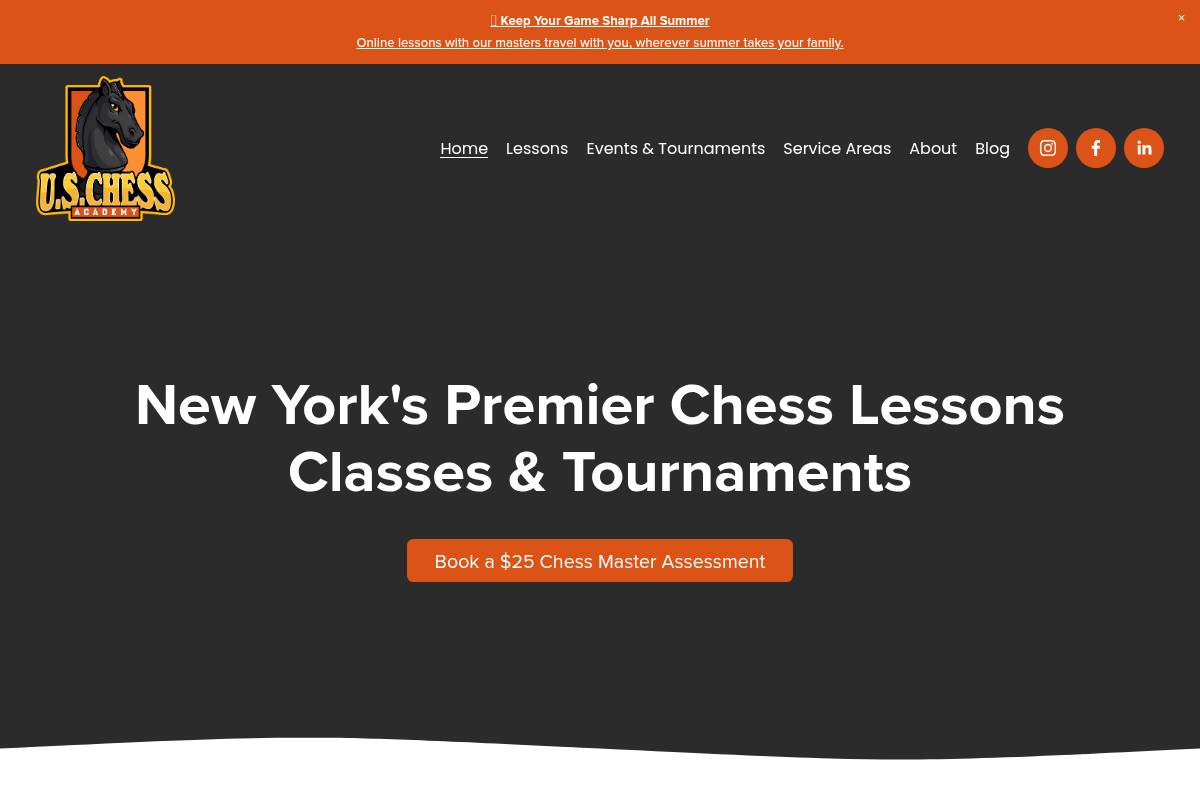 10. US Chess Academy — Best for Private and Group Lessons in NYC for All Ages