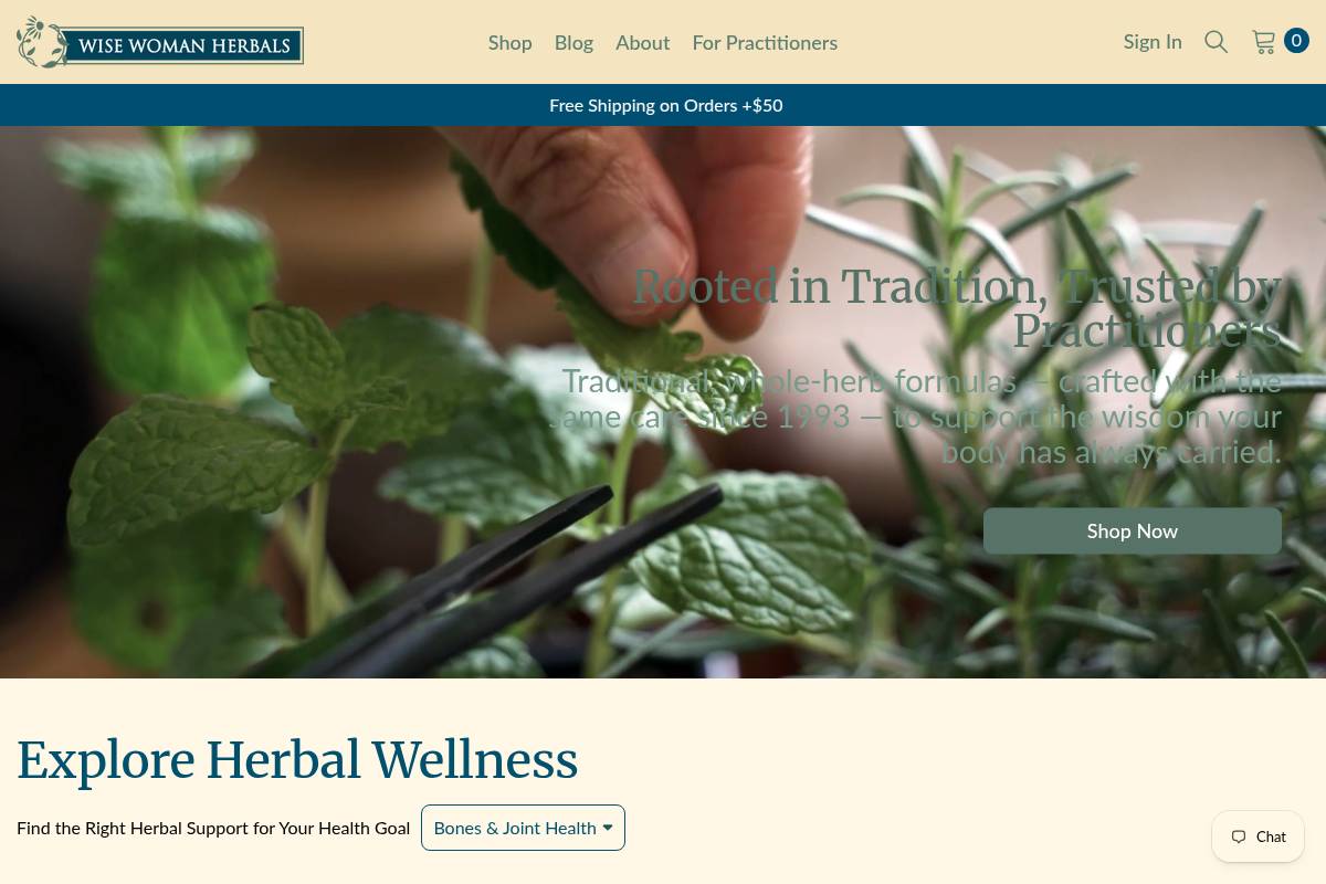 10. Wise Woman Herbals — Best for Practitioner-Grade Organic Women's Botanical Blends
