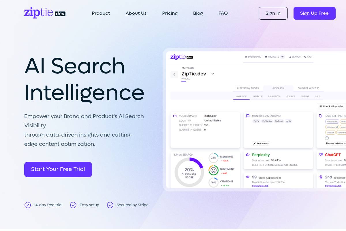 10. ZipTie — Best for Google AI Overviews-Focused Optimization