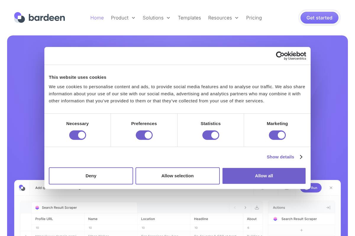 2. Bardeen — Best for No-Code Browser Workflow Automation