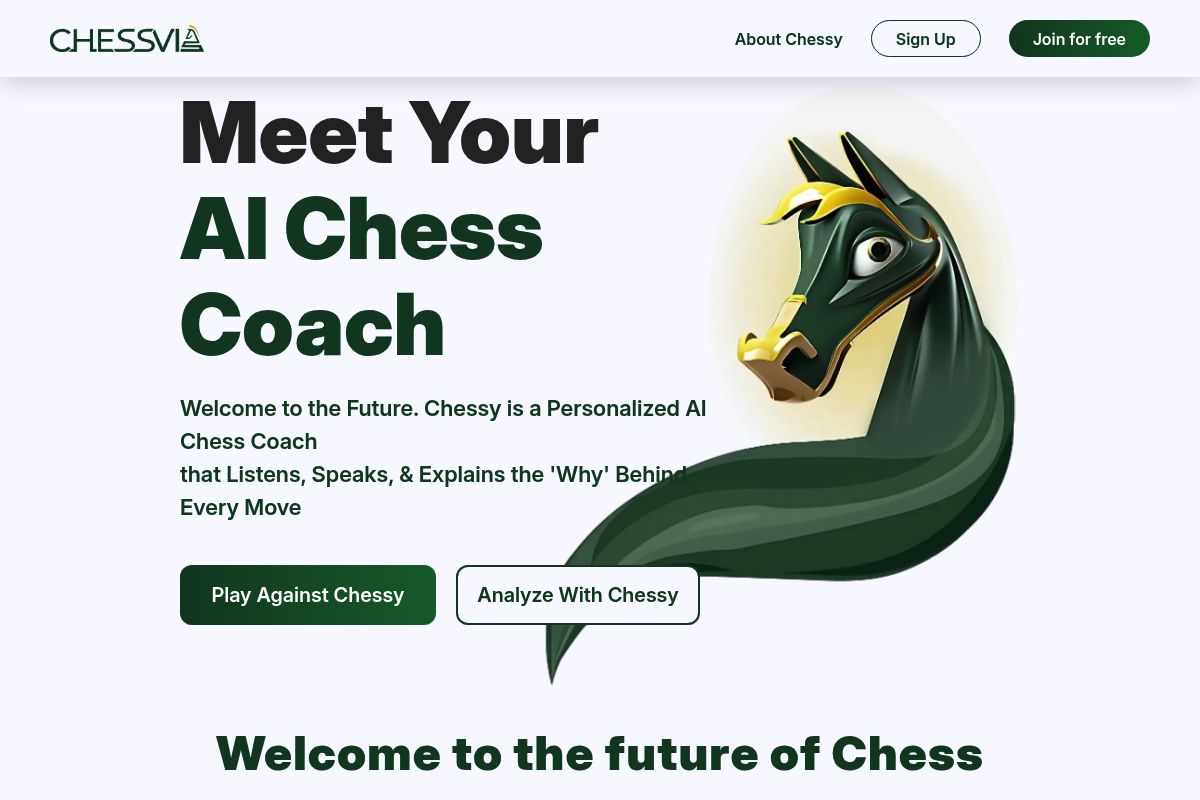 2. Chessvia — Best for Voice-Interactive AI Chess Coaching
