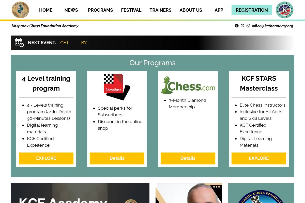 2. KCF Academy