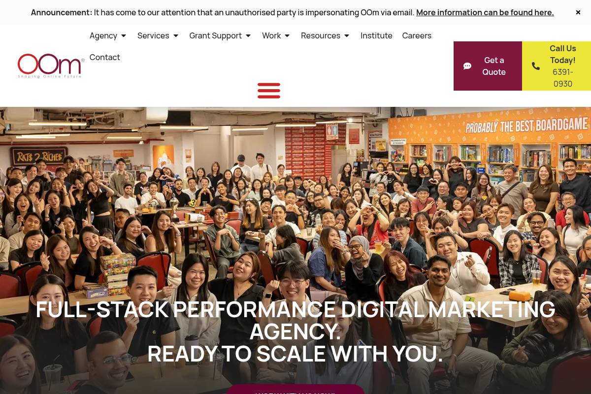 2. OOm — Best for Enterprise AI SEO with a Proprietary GEO Score