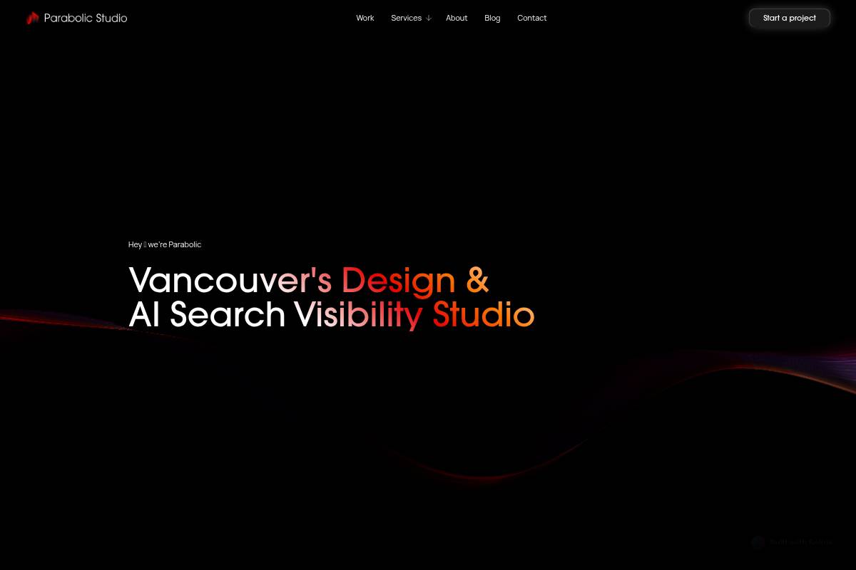 2. Parabolic Studio: Best for Mid-Market Brands Wanting a Dedicated AI Search Practice
