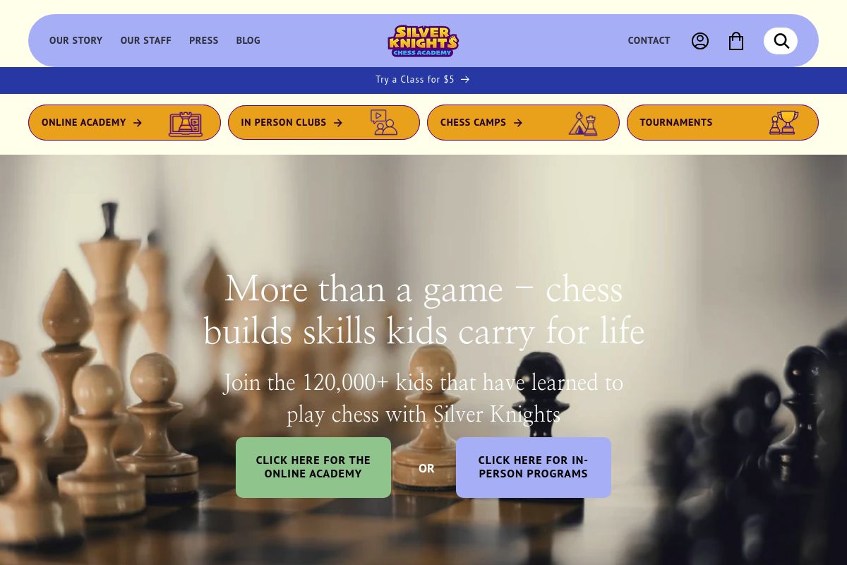 2. Silver Knights Chess Academy — Best for Structured USCF Scholastic Progression Across All 50 States
