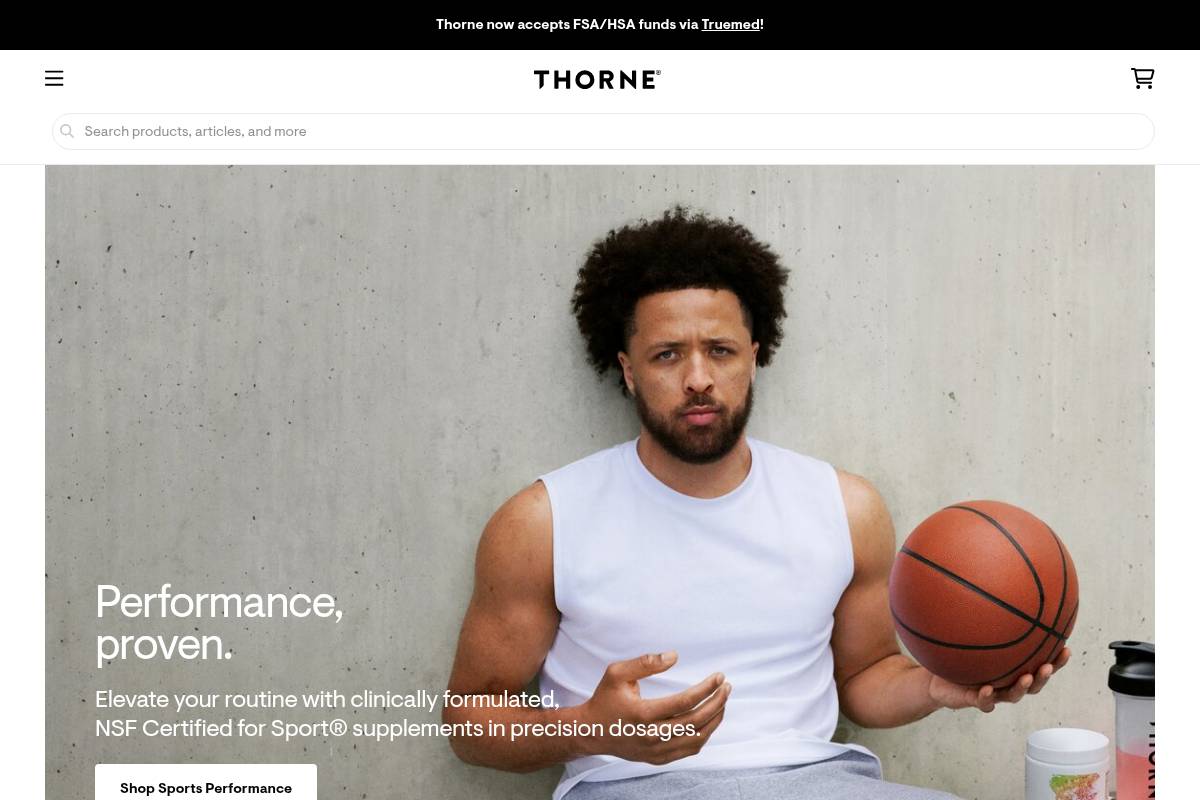 2. Thorne — Best for Clinical-Grade Potency