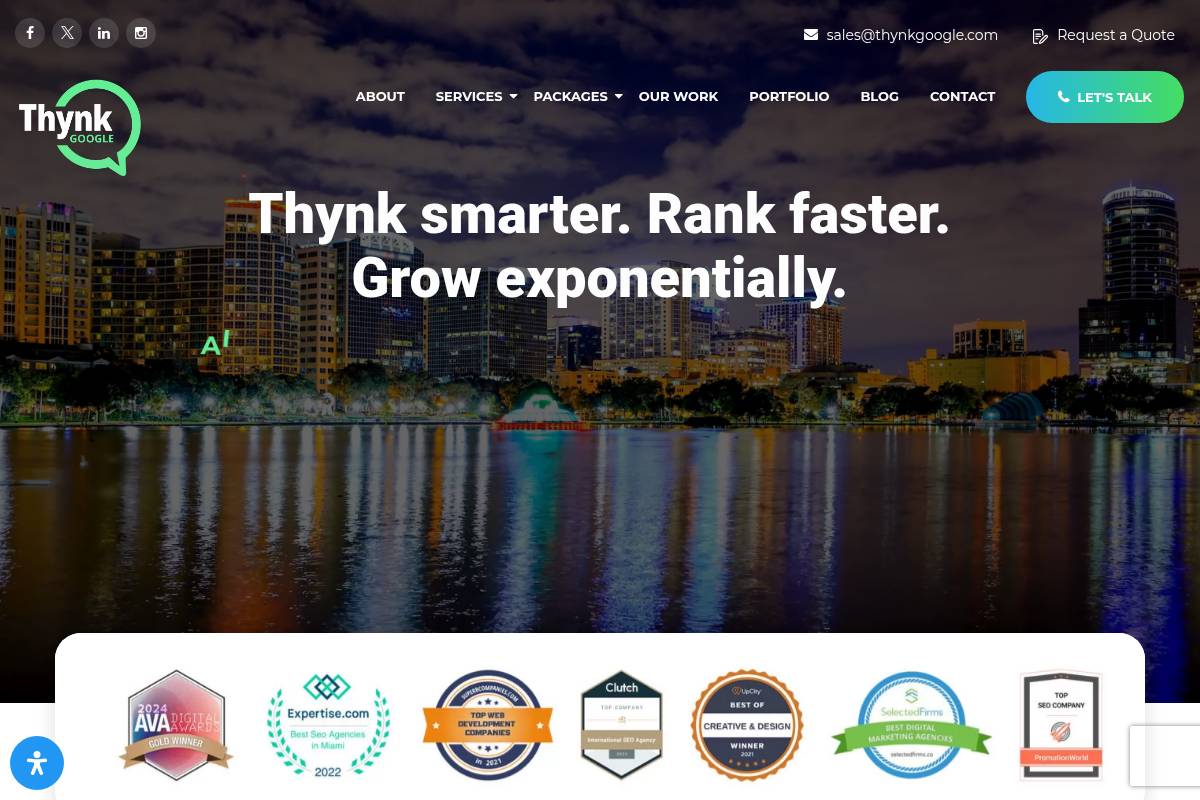 2. Thynk Google Media: Best for Full-Funnel Florida GEO/AEO Programs