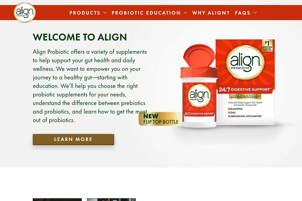 3. Align Probiotic: Best for Single-Strain, Doctor-Recommended Bloating Relief
