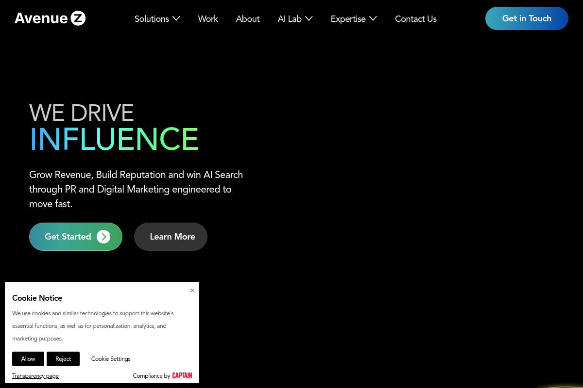 3. Avenue Z: Best for PR-Driven AEO and Enterprise Reputation