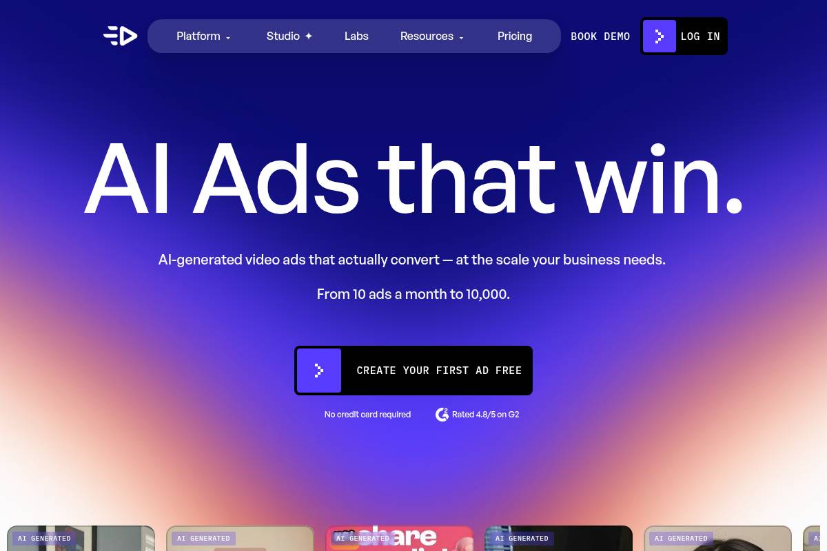 3. Creatify: Best for URL-to-Video Product Ads