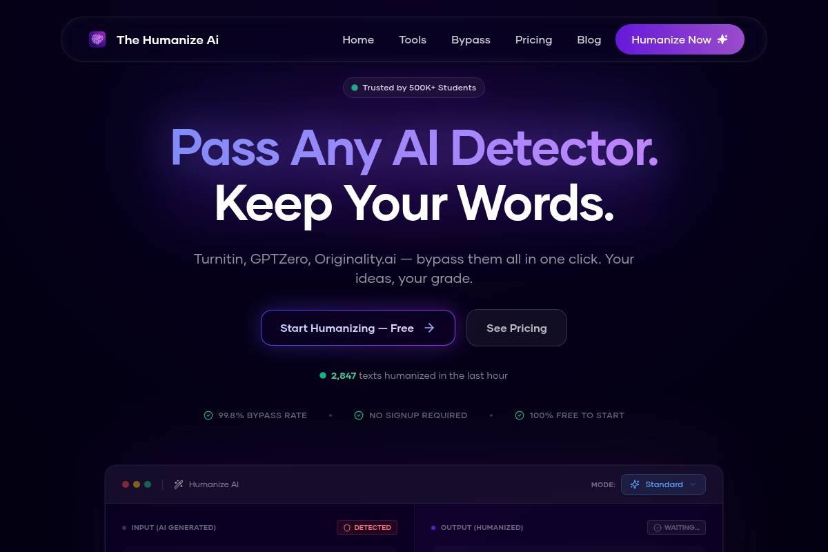 3. Humanize AI Pro — Best for Academic Content