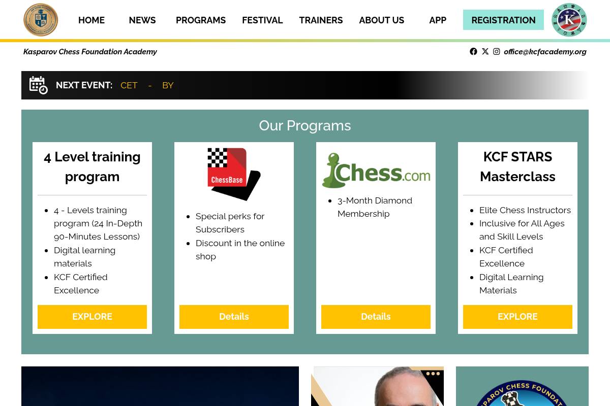 3. KCF Academy: Best for Elite GM Masterclasses